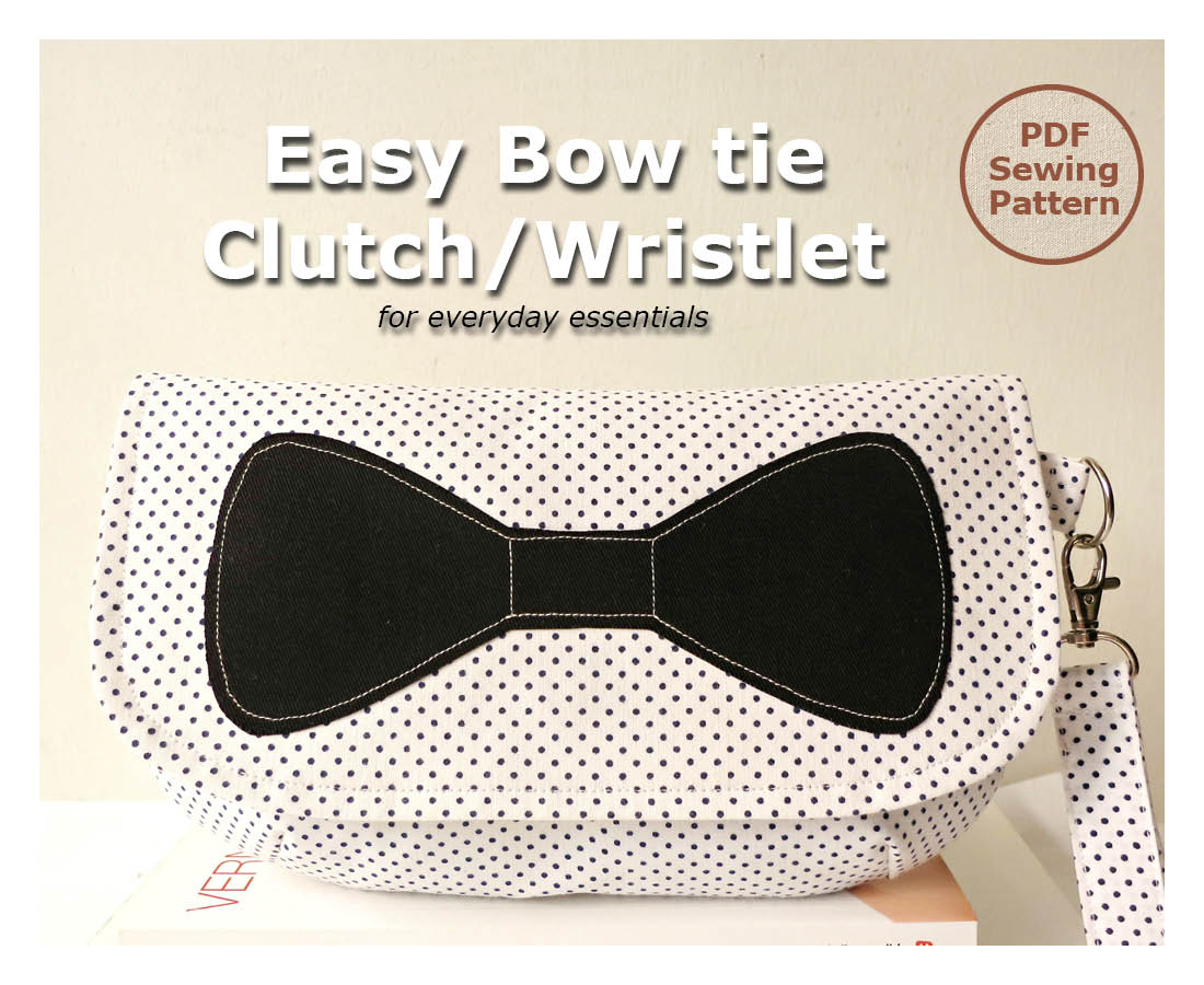 Easy Bow Tie Clutch/Wristlet Pattern on Luulla